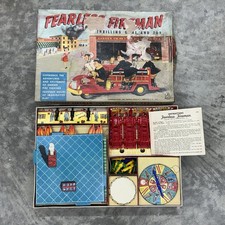 Vintage Hasbro Fearless Fireman Game and Toy 1957