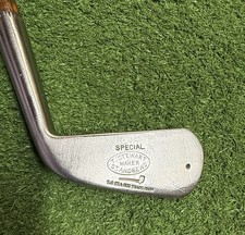 Vintage Hickory Wood Shaft Tom Stewart Smooth Face Hickory Player D-3 SW