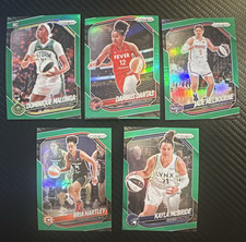 Panini 2025 Prizm WNBA Green Prizm 5-Card Lot Malonga Dantas Melbourne