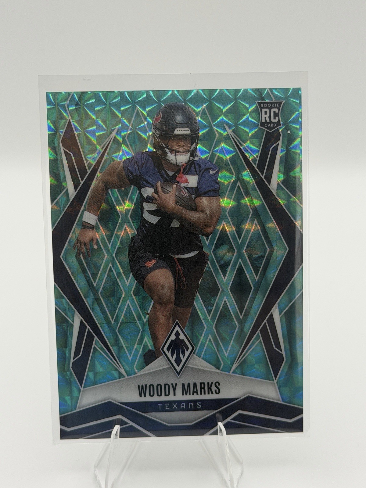 2025 Panini Phoenix Woody Marks Rookie Teal Pyramid 165/225 #236 Houston Texans