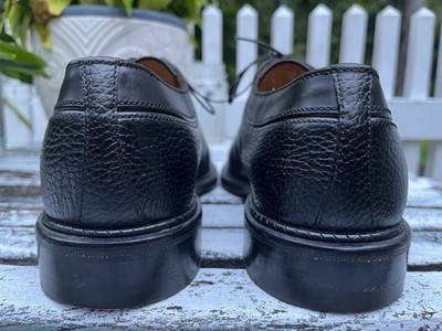 A. Testoni Black Label Men's Leather Brogue Cap Toe Shoe Size 7.5