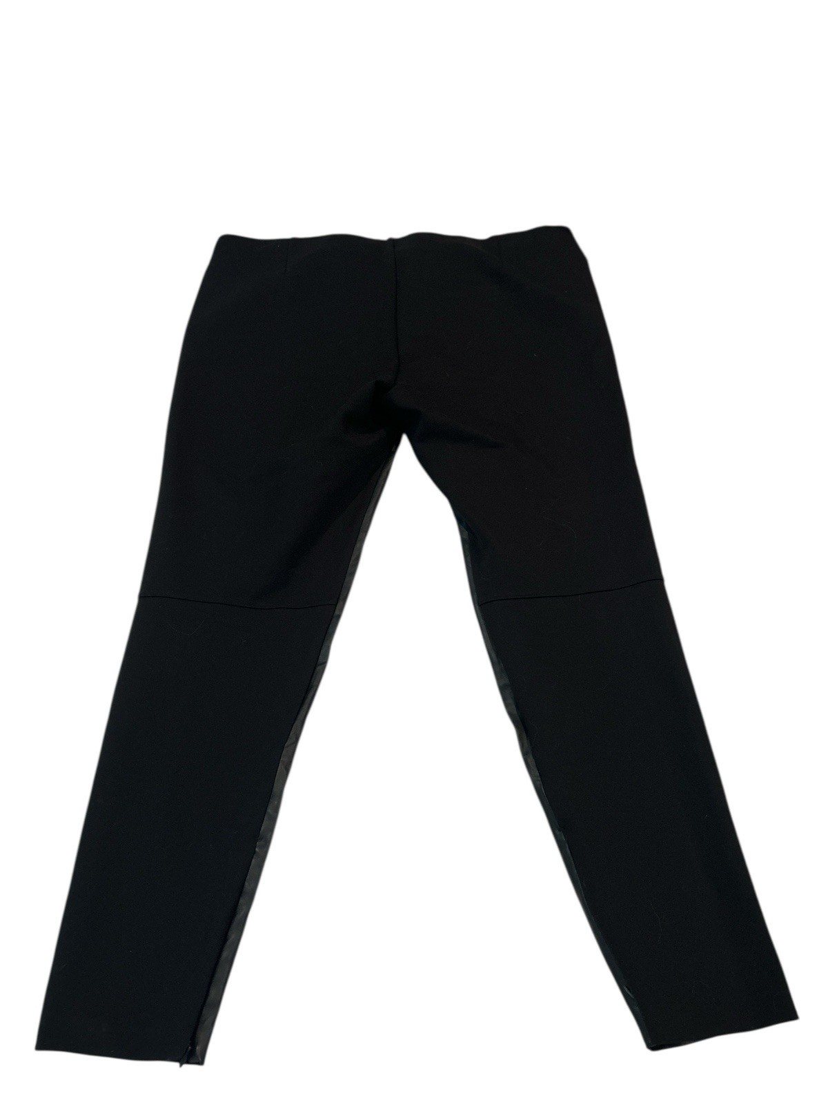 Lauren Ralph Lauren Women's Black Faux Leather Ponte Pants Sz 18W Plus NEW