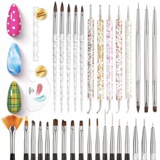 Beetles 31pcs Nail Art Brushes, Dotting Tools, Brush Set 