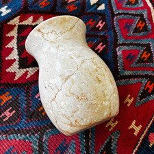 Natural Beige Marble Travertine Toothbrush Holder Makeup Brush Holder Bathroo...