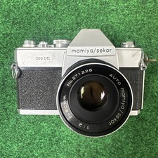 Vintage Mamiya Sekor 500 DTL 35mm SLR Camera 50mm f/1.2 Lens Untested