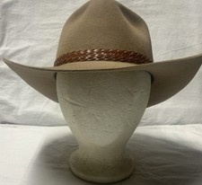 Vintage Akubra Snowy River Pure Fur Felt Hat Outback Trading Australia Size 58
