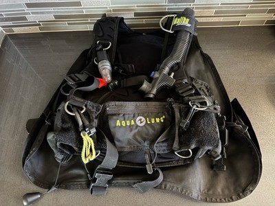 Aqua Lung Malibu RDS Dive Vest With Hoses & Hanger Size Medium See Pics