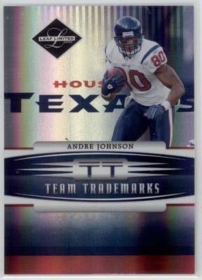 2006 Andre Johnson Leaf Limited Team Trademarks Holofoil 41/50 #TT-16 (G260)