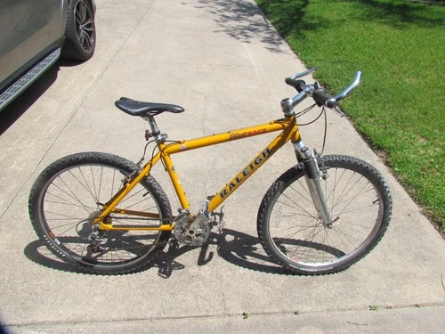 Vintage RALEIGH Shiner Bock Beer Mountain Bike 18" Aluminum Frame Made In USA