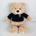 BMW Honey Bear Plush Gund Teddy 15" Black Logo Sweater Collector Stuffed Animal