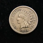 1864 Copper Nickel Indian Head Cent Choice VF/XF One Penny CN 1c MAKE OFFER!