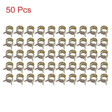 50pcs Fuel Line Hose Spring Clip Water Pipe Air Tube Clamp for Car 13.5MM