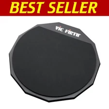 Lightweight 12-Inch Double-Sided Drum Pad for Low-Volume Practicing