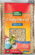 Wild Harvest Daily Blend Nutrition Diet Bird Food for Parakeet, Canary 10 Pounds