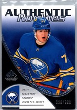 2021-22 SP Game Used Authentic Rookies John-Jason Peterka Rookie /999 Buffalo