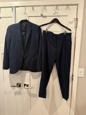 TOPMAN NAVY SUIT 36 R