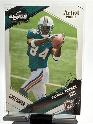 2009 Score Inscriptions Artist Proof #382, PATRICK TURNER RC /32, Dolphins