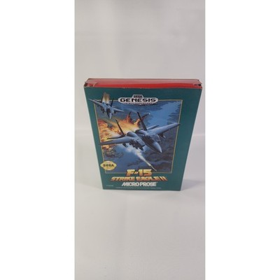 F-15 Strike Eagle II Sega Genesis 16-Bit Game MicroProse With Box