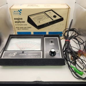 Vtg Sears Engine Analyzer Model 161.2161  2161 Original Box & Manual Made in USA