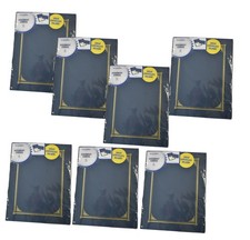 7 Geographics Document Covers 6 Pack Certificate Holders Navy Blue 8.5"x11"