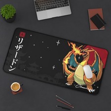 Charizard Pokemon Japanese Desk Mat Mouse Pad, Long Desk Mats, Anime Game