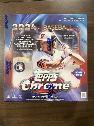 2016 Topps Chrome Update Baseball MEGA Box - Factory Sealed & LOADED With Cards