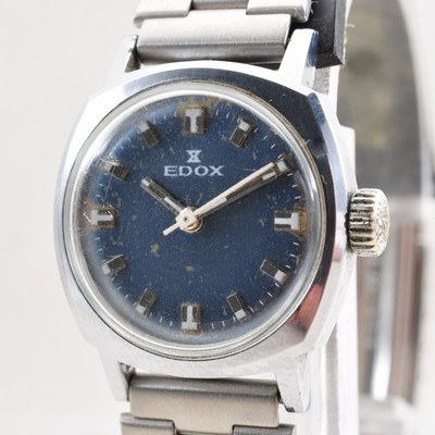 Vintage Edox Automatic 17 Jewels Swiss Made Damenuhr 27930-1 [gut funktioniert]