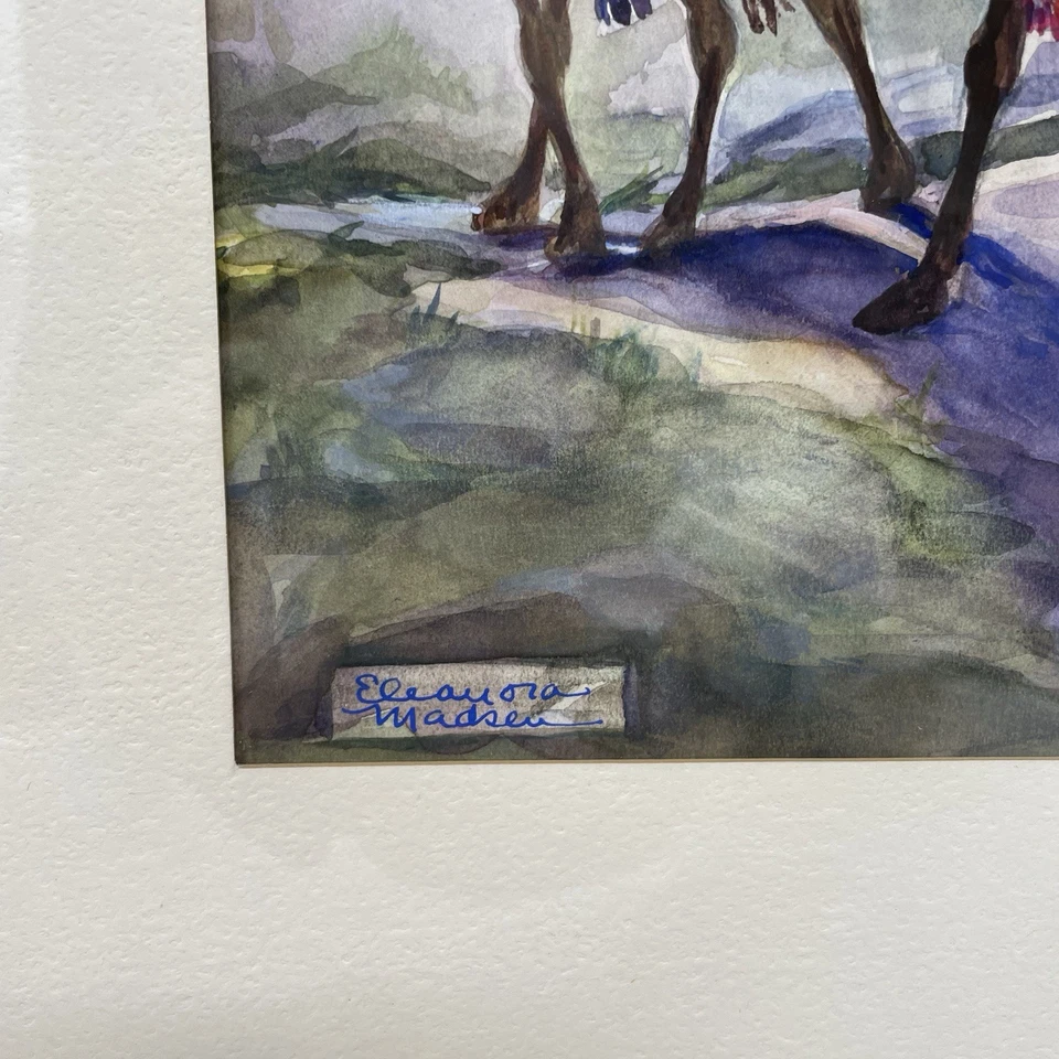 埃莉诺拉·马德森伯利恒之星水彩画宗教圣经耶稣复古 — 第 3/4 张图片