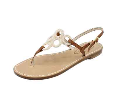 Sandali donna artigianali infradito bassi cuoio pelle capresi