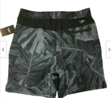 Speedo Tech Men's Volley Swim Shorts, UPF50 , SPEEDO BLACK XX-LARGE NWT