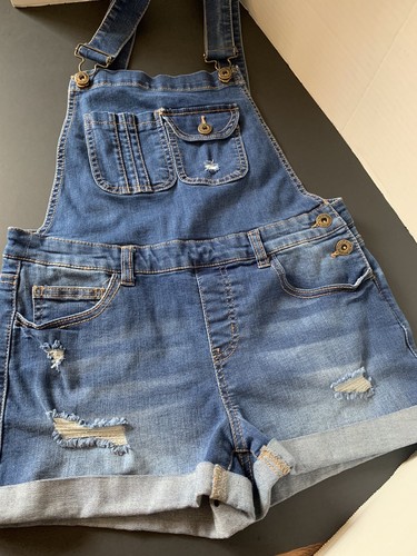 Wax Jean Overalls Bibbed Distressed 