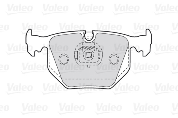 Kit plaquettes de frein Valeo 301580 en composite haute densité pour dispositif de frein à disque