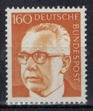 BRD FRG #Mi692 MNH 1972 Gustav Heinemann President [1042 YT516F SG1552]