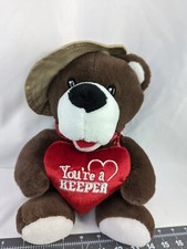 Dan Dee Brown Bear Plush 12 Inch Safari Hat You're a Keeper Stuffed Animal Toy