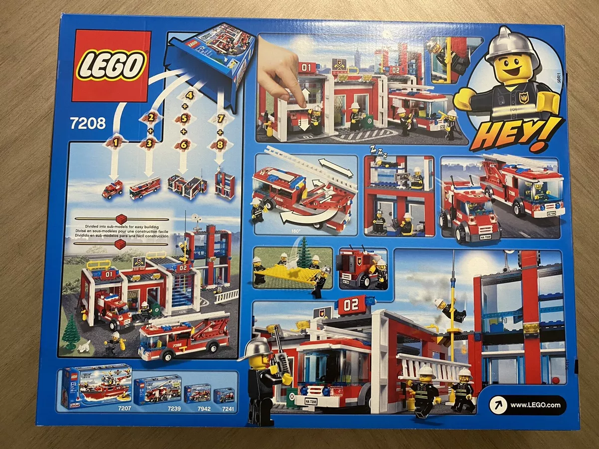 Himmel Statistikker Inhibere LEGO 7208 City Fire Station New Sealed 673419129565 | eBay