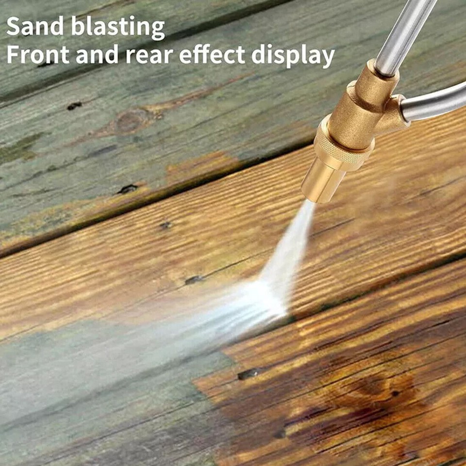 Pressure Washer Sandblasting Kit 5000 Psi Wet Sandblaster Attachment ...
