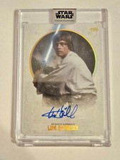 2017 Topps Star Wars Stellar Signature Base Auto Mark Hamill  Skywalker #ed/ 40
