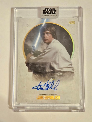 Mark Hamill as Luke Skywalker #SSA-MH Star Wars 2025 Topps Smugglers Outpost Stellar Signatures Autograph card