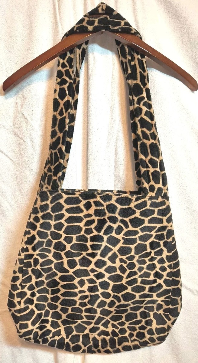 Leopard Print Fluffy Bag Unif Unif Cheetah Bag Unif Fur Bag Unif