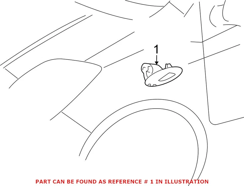 Luz marcadora lateral delantera genuina para Toyota 817300D032 Foto 3 de 3