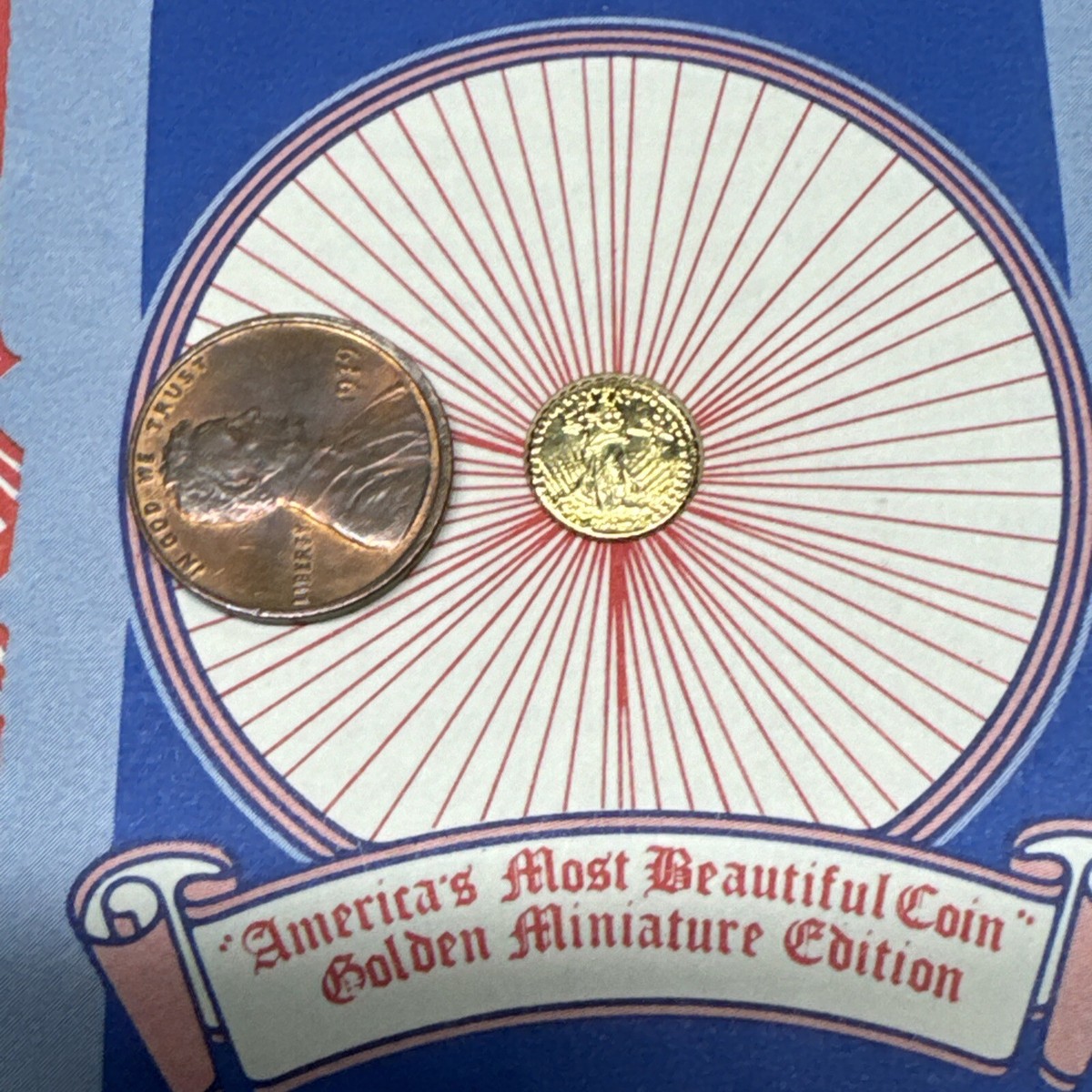 24k yellow gold $20 Liberty Coin 20 dollars Miniature (storage i
