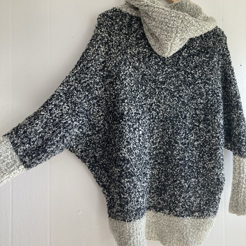 Pull Noir En Coton à Motifs Ajourés (dentelle Araignée) - Taille M/L, Marque Daily Special, Occasion