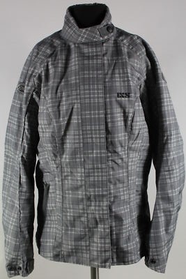 IXS Damen Motorradjacke Gr.L graugrün/weiß Polyester Top Zustand