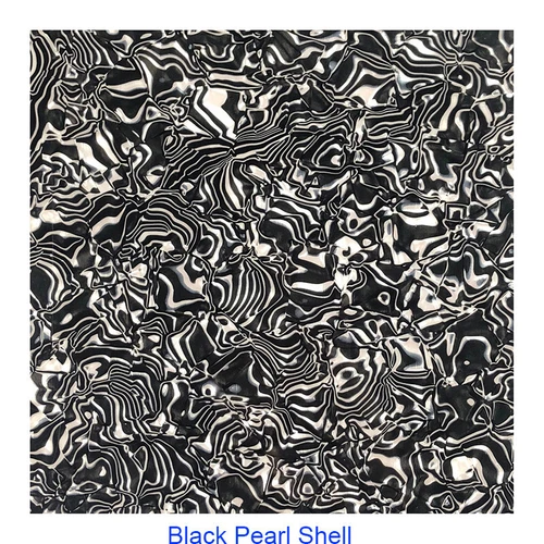 Parts For Acoustic Guitar Pickguard DIY Self-Adhesive Sheets, Black Pearl Shell