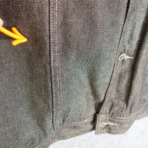 Giacca Vintage Pelle Pelle Denim 6XL Nero Retrò Camionista Baggy MARC BUCHANAN - Foto 8 di 17