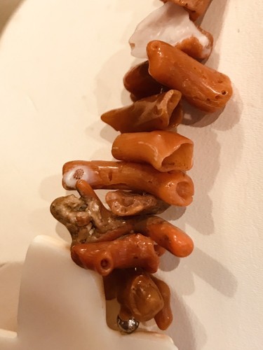 Vintage Natural Branch Coral And Carved Bird Necklace - Picture 11 of 13