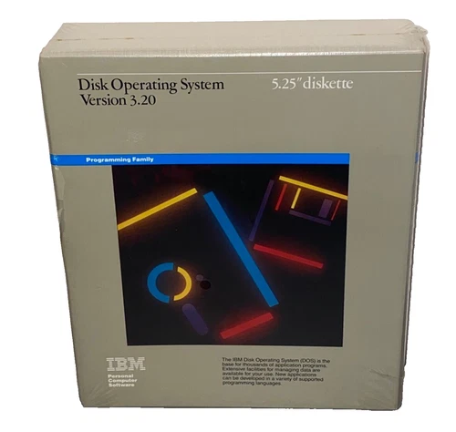 NEW Sealed IBM Disk Operating System Version 3.20 with 5.25 diskettes