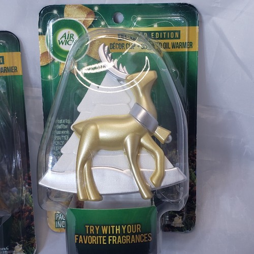 Lot of 2 Air Wick Limited Edition Decor Clip Oil Warmer reindeer - Picture 2 of 7