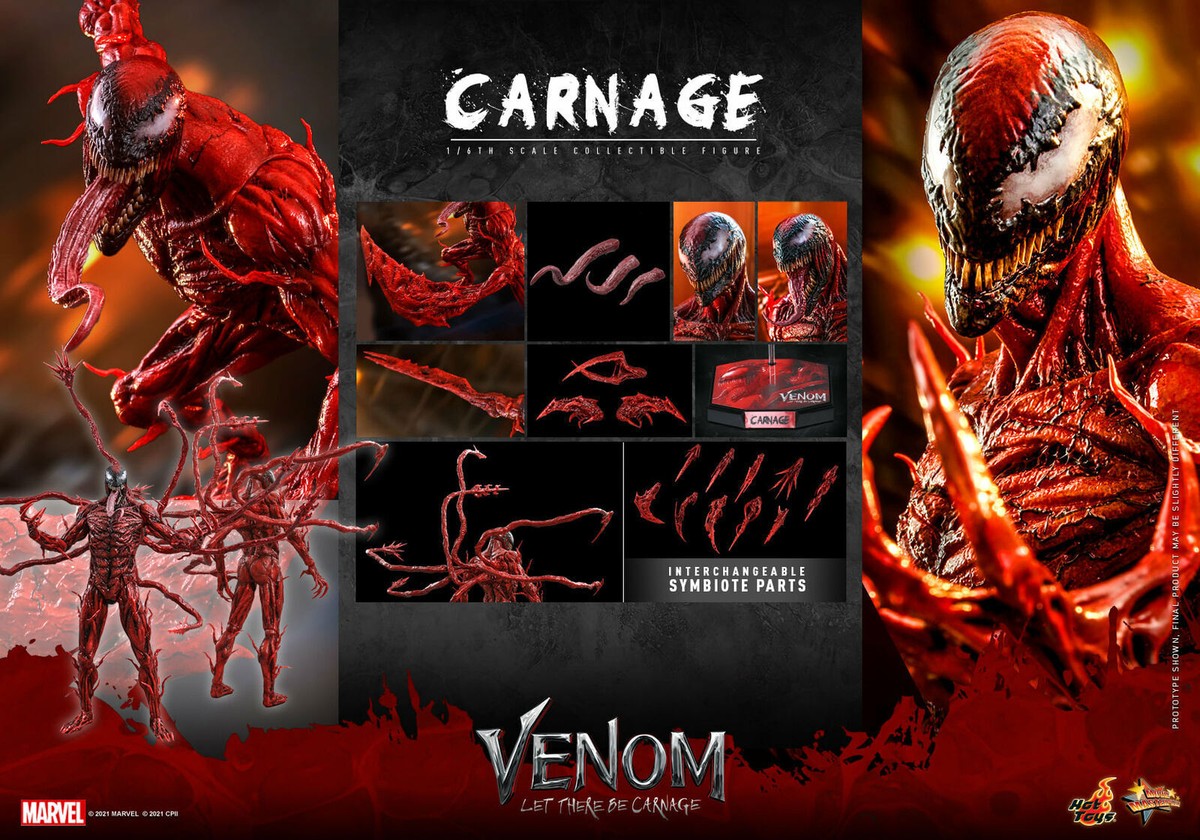 Hot Toys 1/6th Carnage Collectible Figure Venom Let There Be