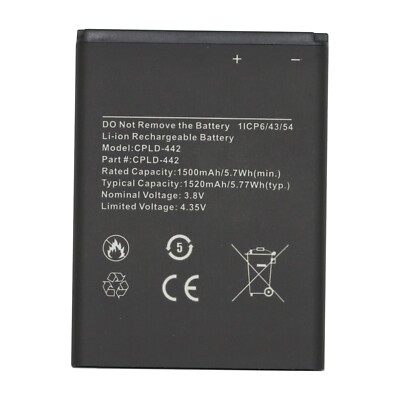 Replacement Battery CPLD-442 For Coolpad Belleza CP3321AT 1500mAh